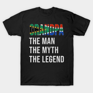 Grand Father South African Grandpa The Man The Myth The Legend - Gift for South African Dad With Roots From  South Africa T-Shirt